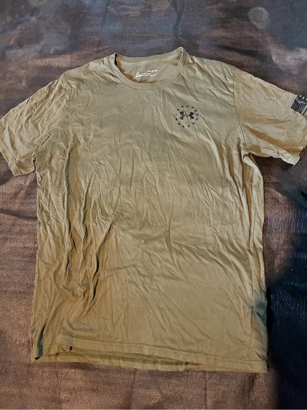 Under Armour Men's Olive Crew Neck Performance Tee
